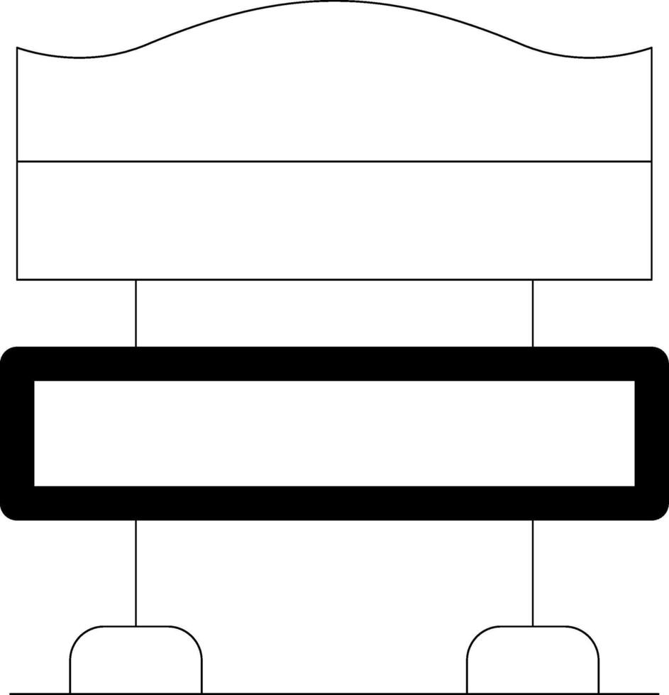 Bench Creative Icon Design vector