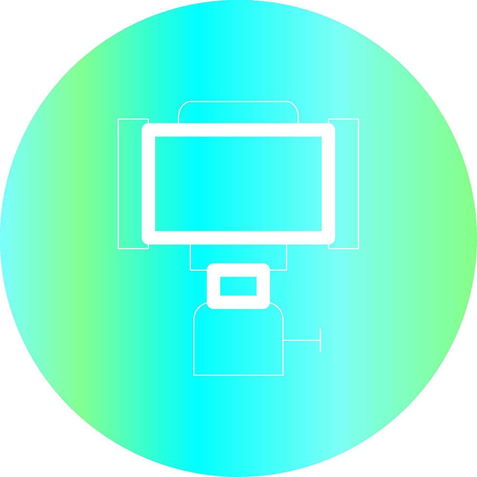 Selfie Stick Creative Icon Design vector