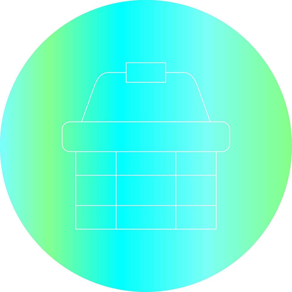Picnic Basket Creative Icon Design vector