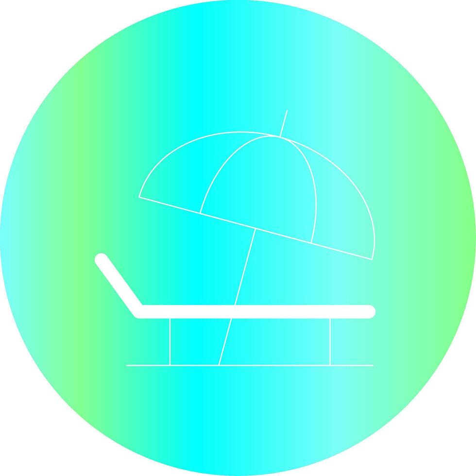 Lounger Creative Icon Design vector