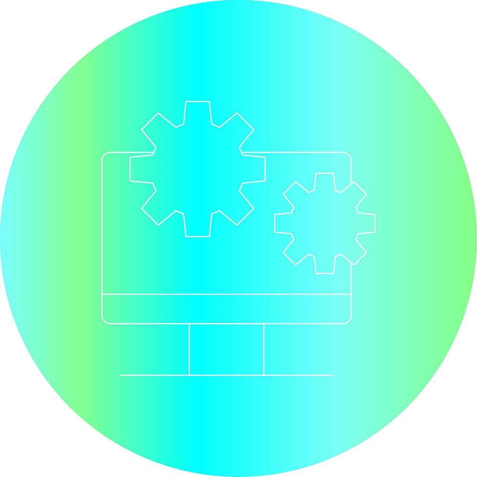 Line Gradient Circle Design vector