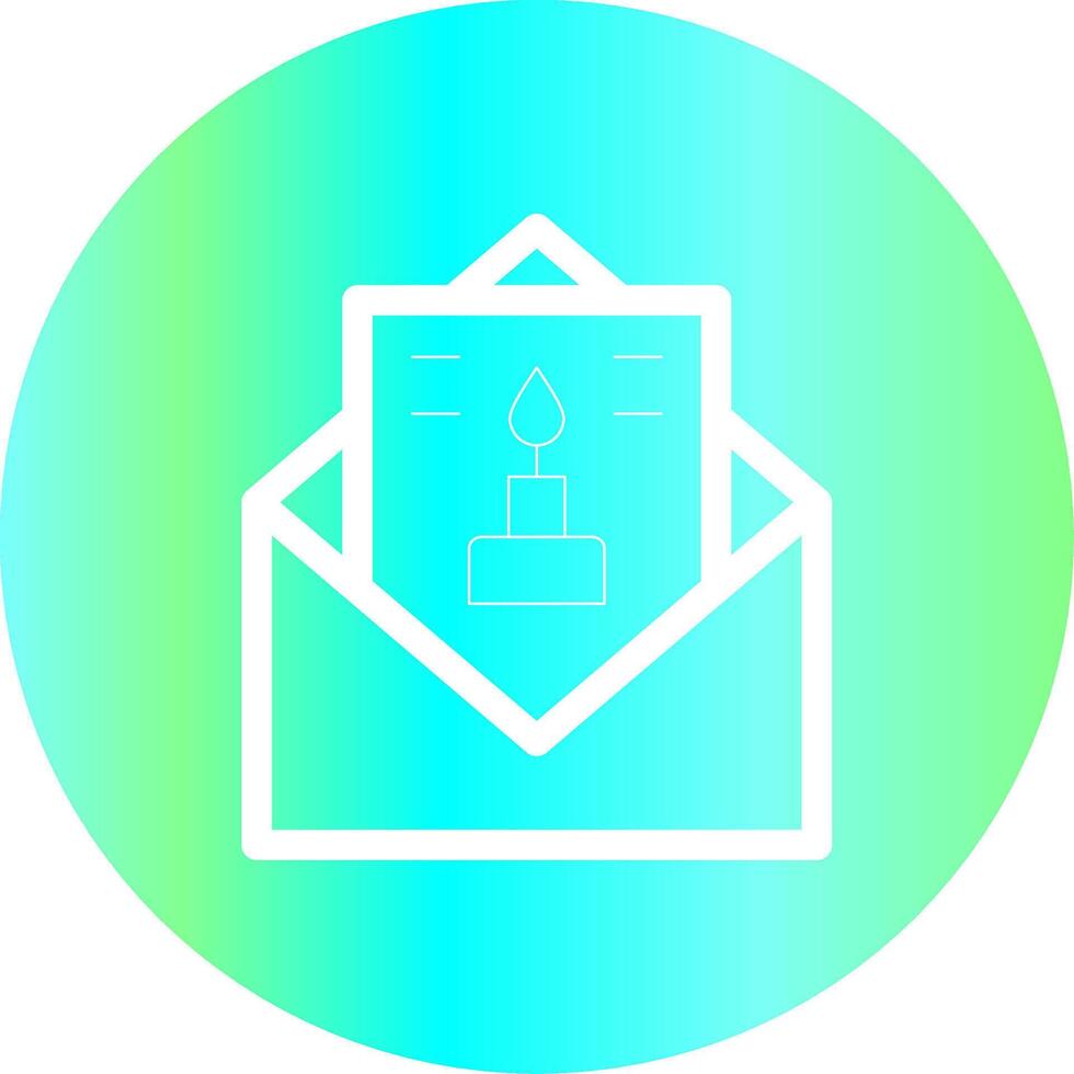 Birthday Card Creative Icon Design vector