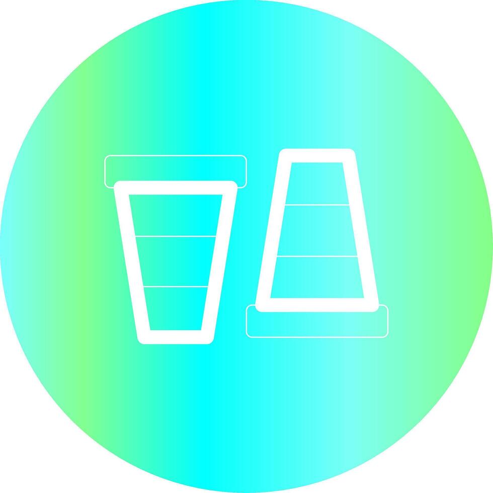 Plastic Cup Creative Icon Design vector