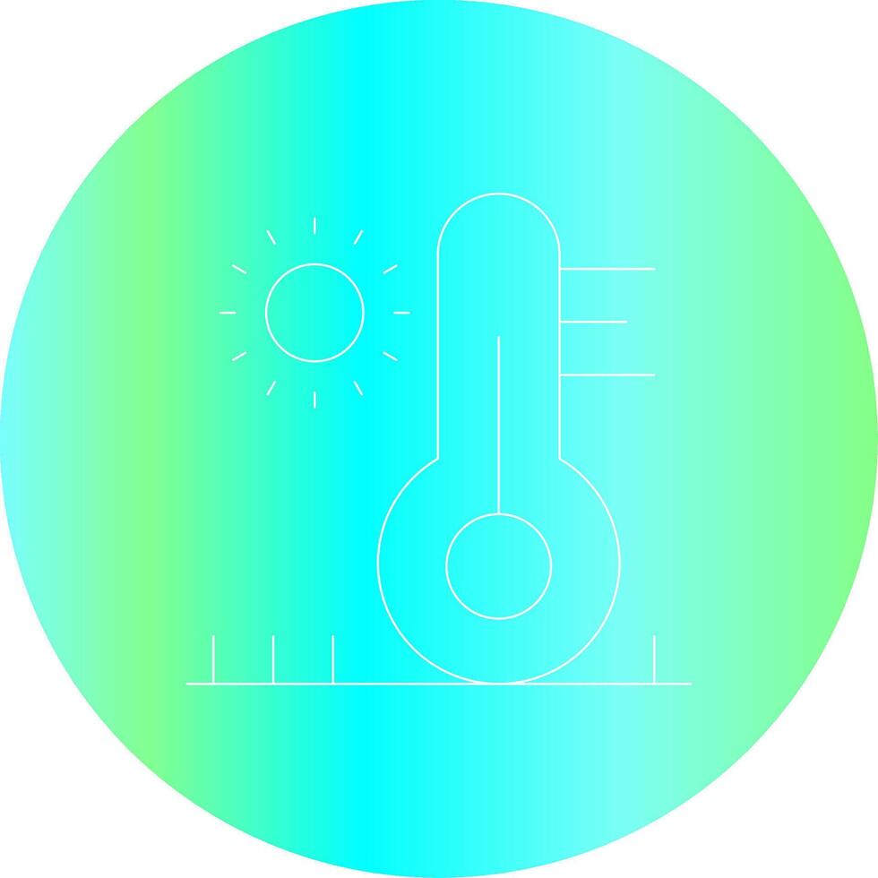 High Temperature Creative Icon Design vector