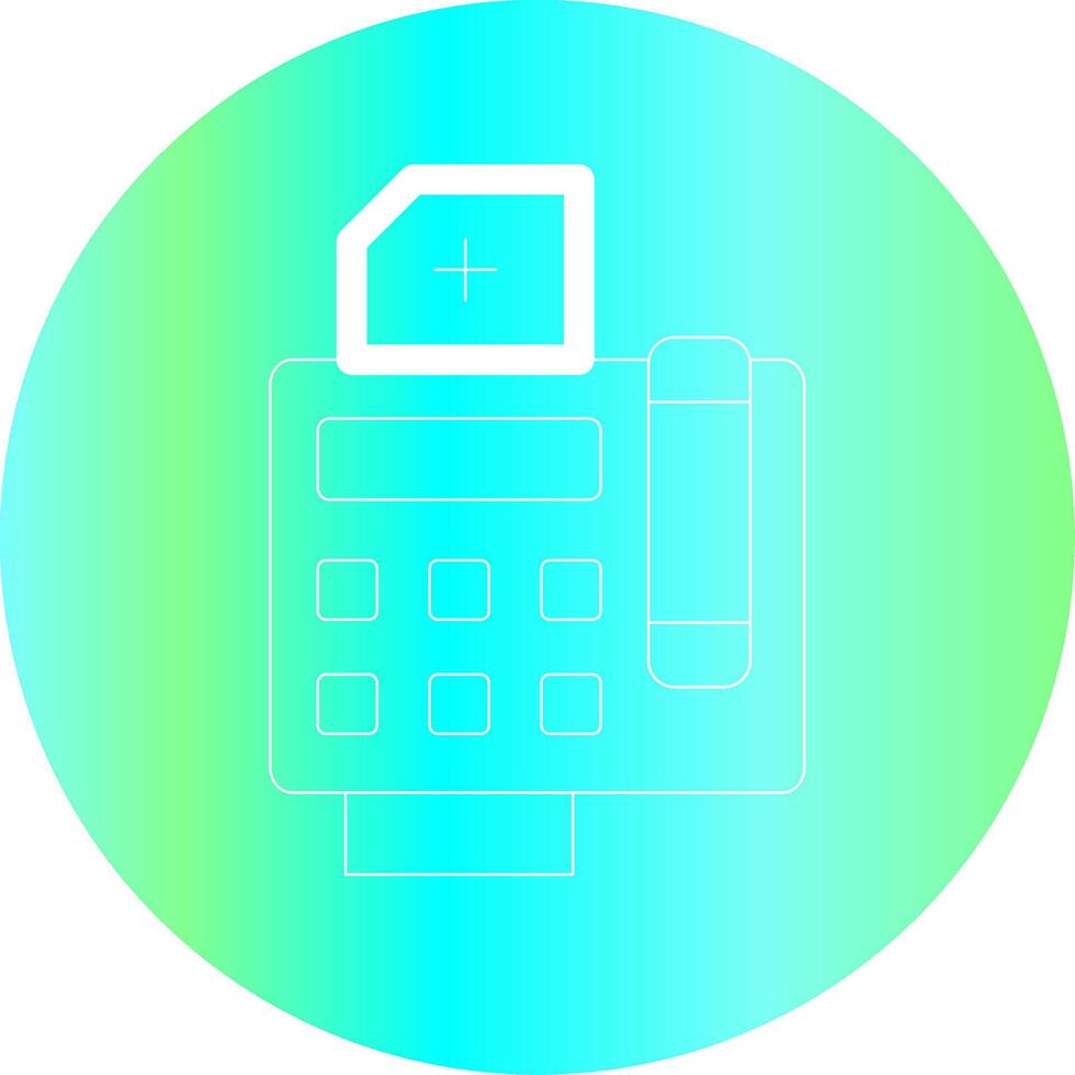 Fax Machine Creative Icon Design vector
