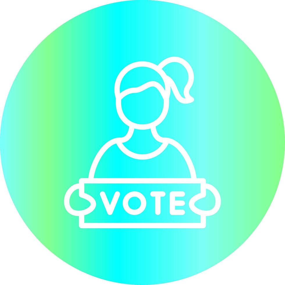 diseño de icono creativo partidario vector