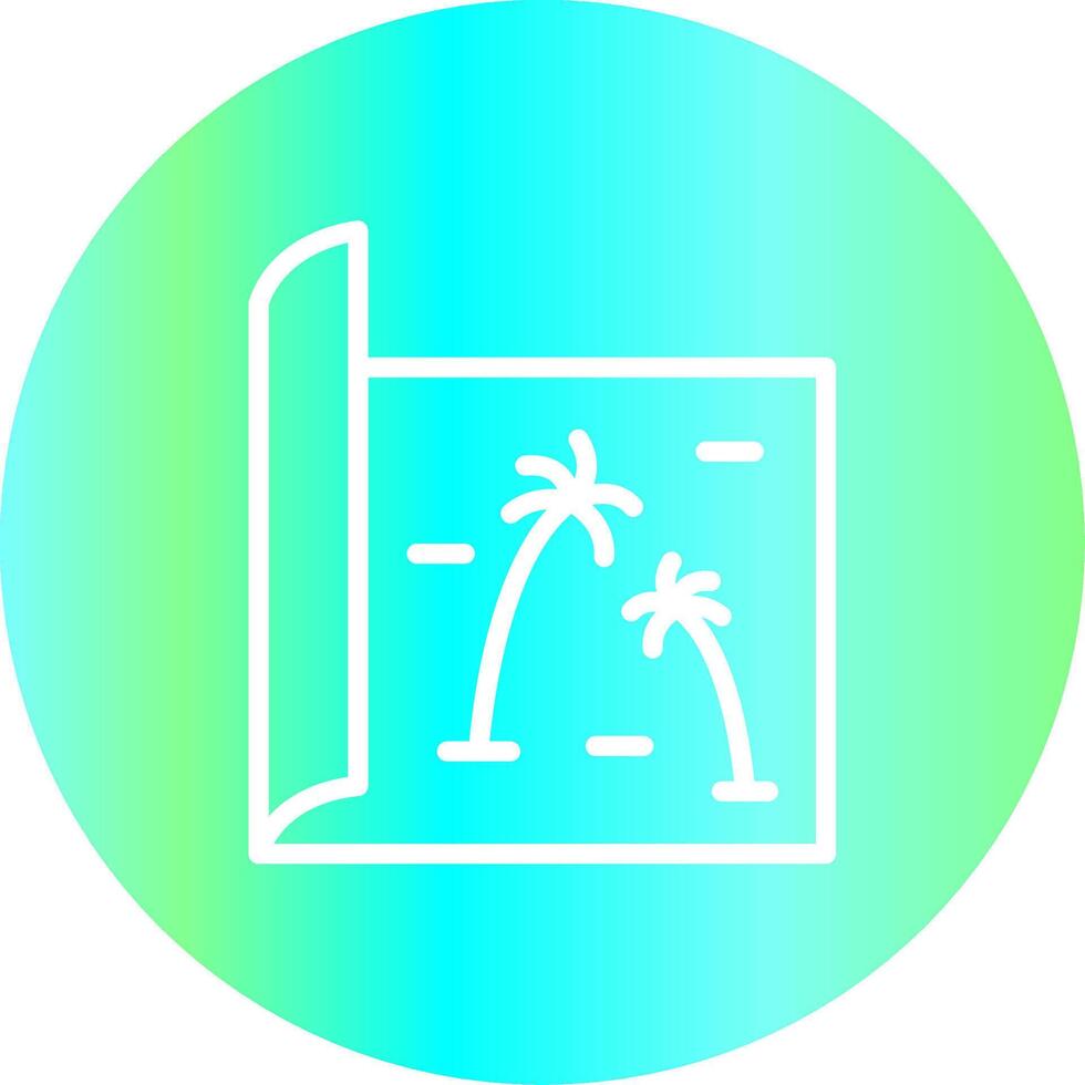 Map Creative Icon Design vector