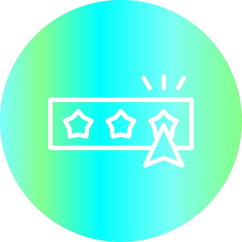 Rate Creative Icon Design vector