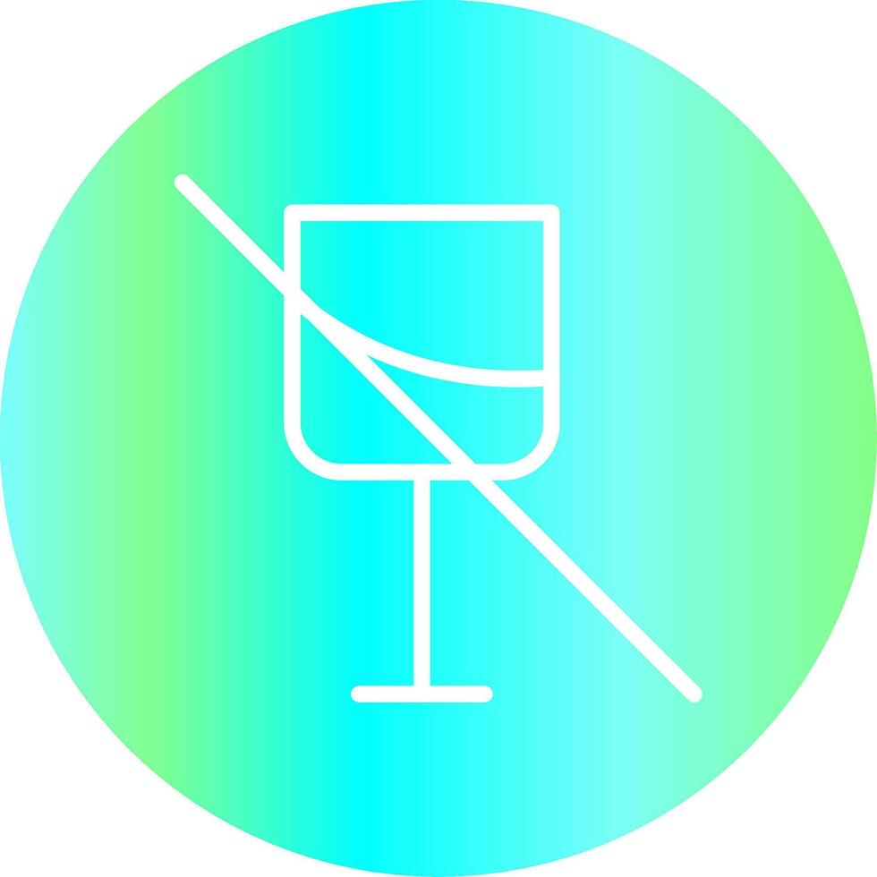 No Wine Creative Icon Design vector