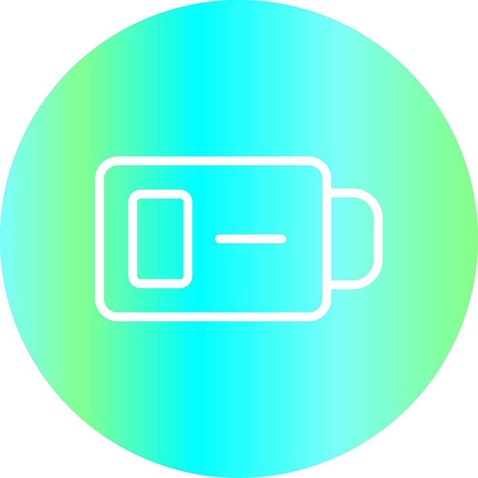 Low Battery Creative Icon Design vector