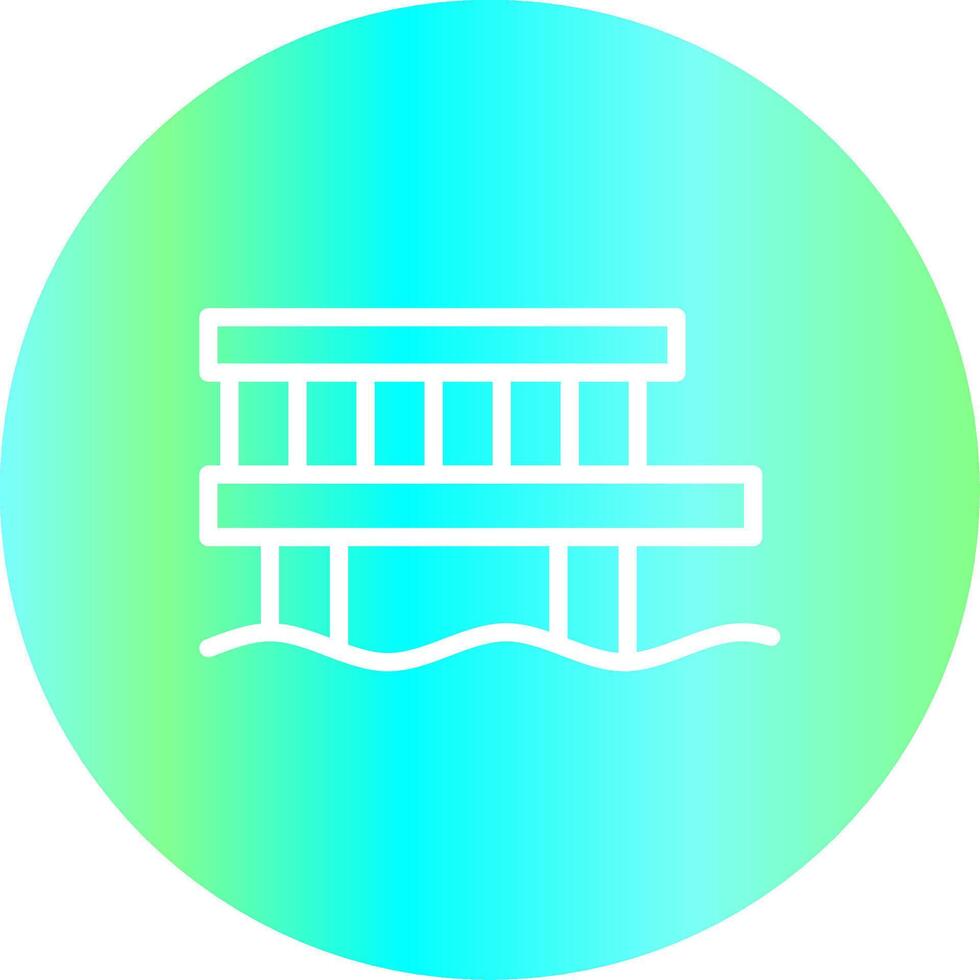 Pier Creative Icon Design vector