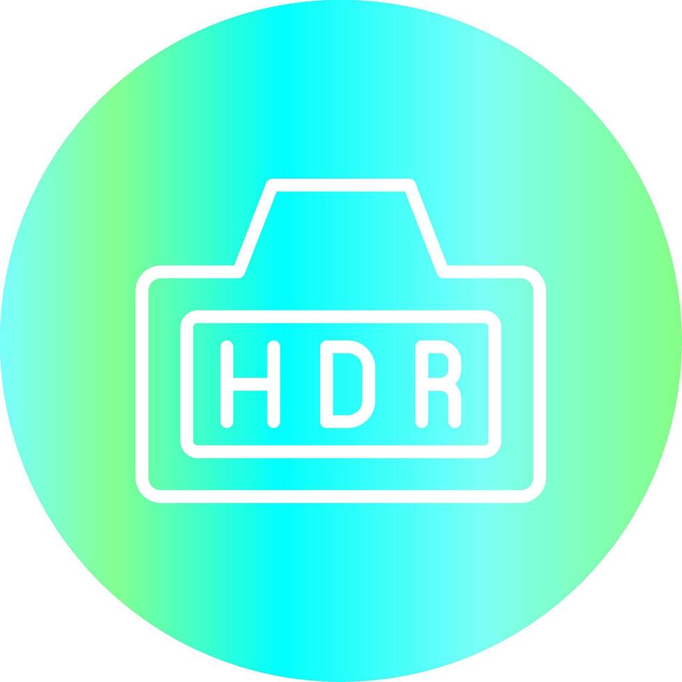 Hdr Creative Icon Design vector