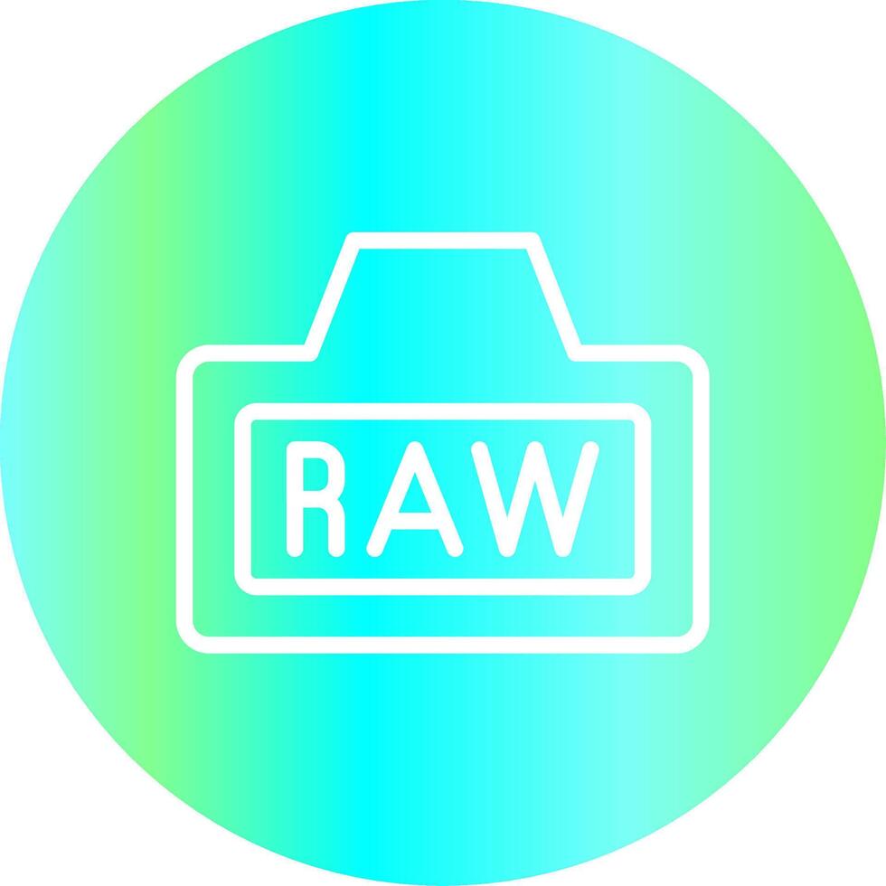 Raw Creative Icon Design vector