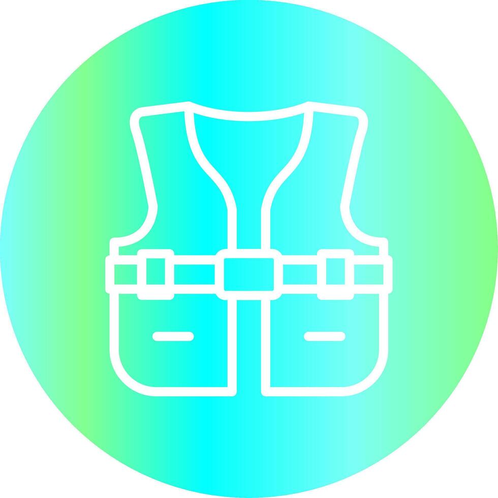 Life Jacket Creative Icon Design vector