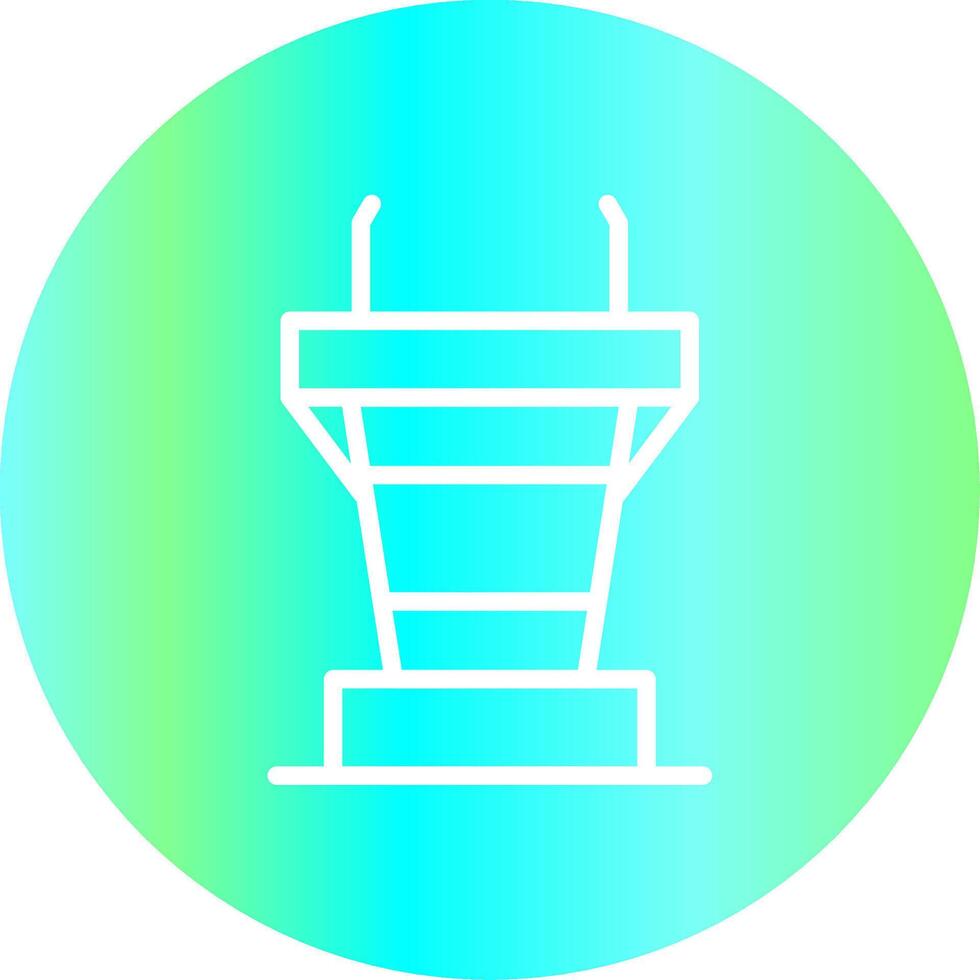 Podium Creative Icon Design vector
