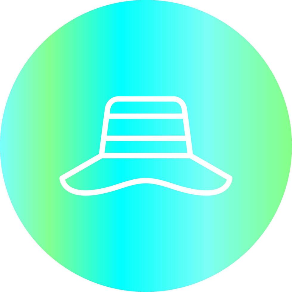 diseño de icono creativo de sombrero para el sol vector