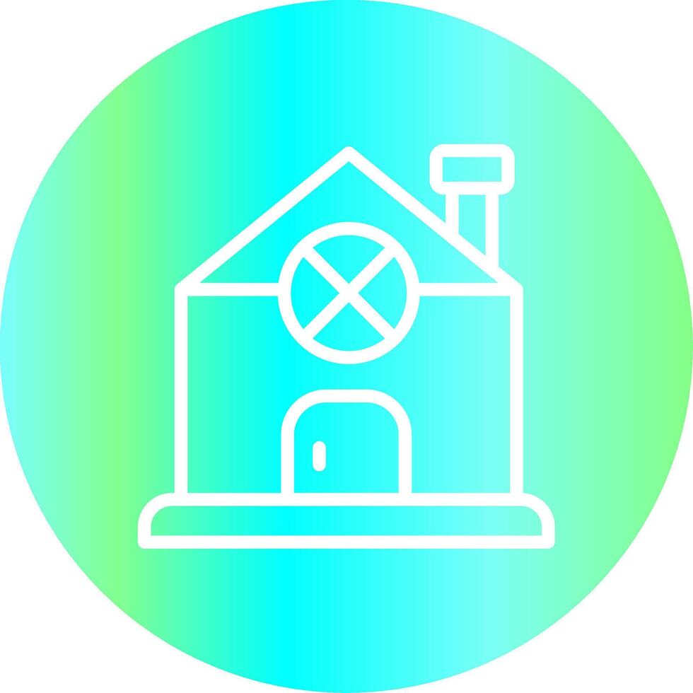 Gingerbread House Creative Icon Design vector