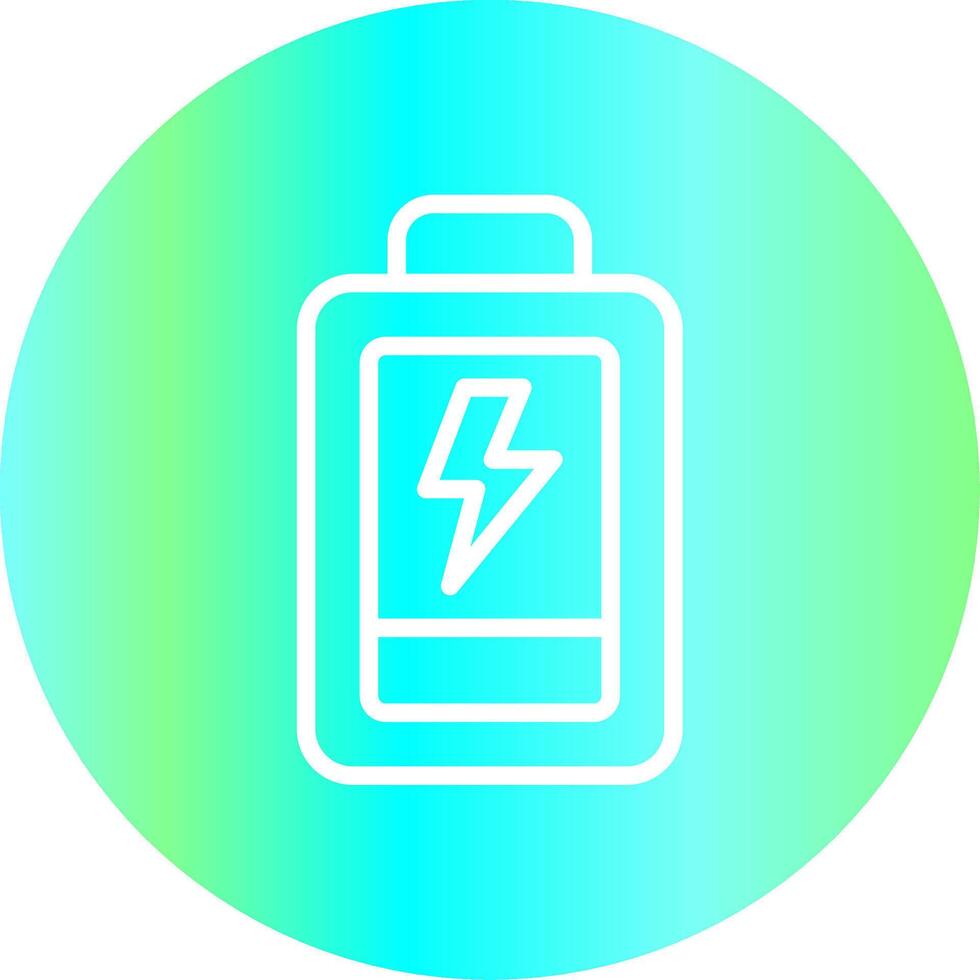 Low Battery Creative Icon Design vector