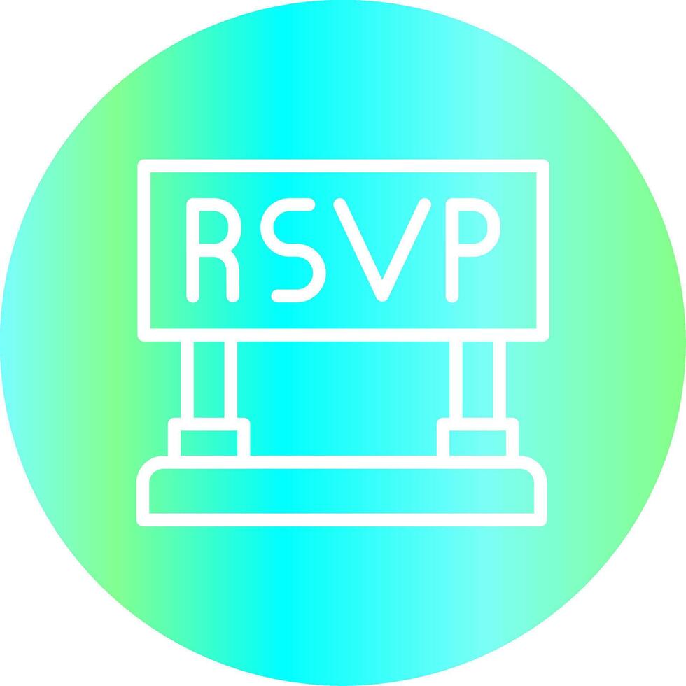 Rsvp Creative Icon Design vector