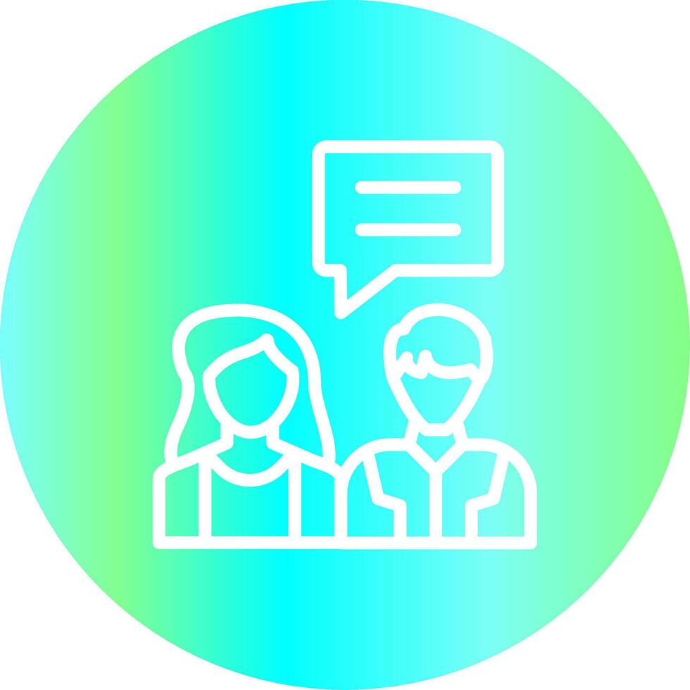 Job Interview Creative Icon Design vector