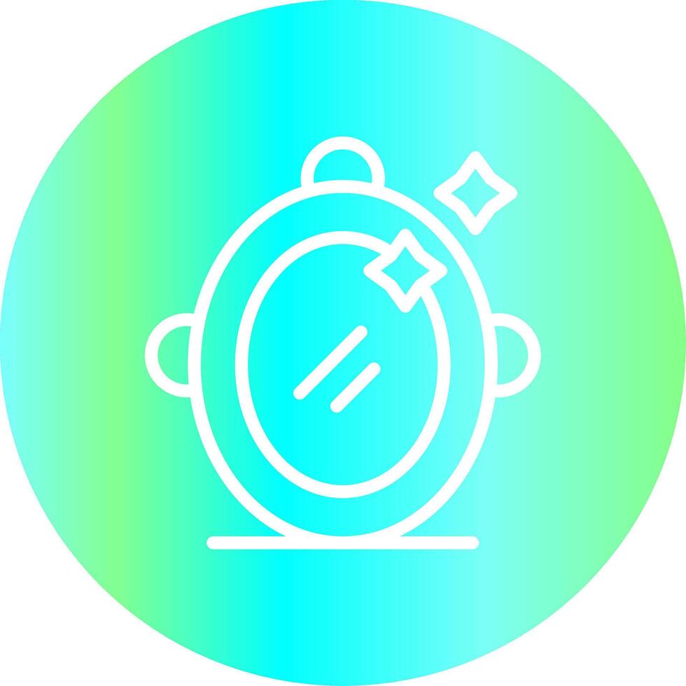 Magic Mirror Creative Icon Design vector