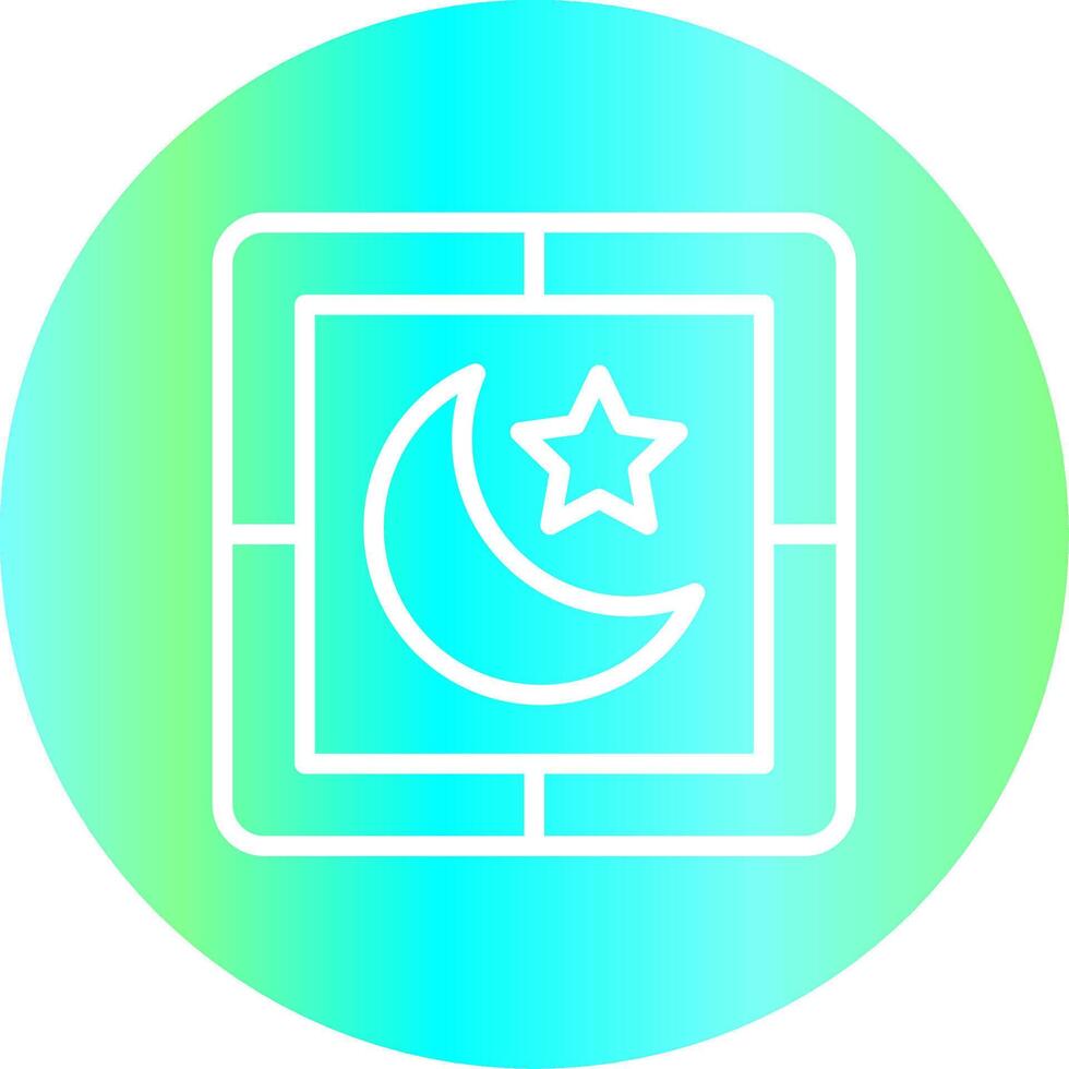 Night Creative Icon Design vector