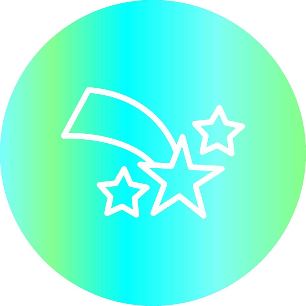 Shooting Star Creative Icon Design vector