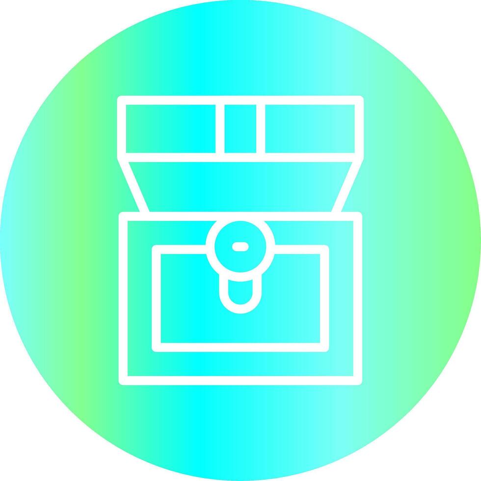 Treasure Chest Creative Icon Design vector