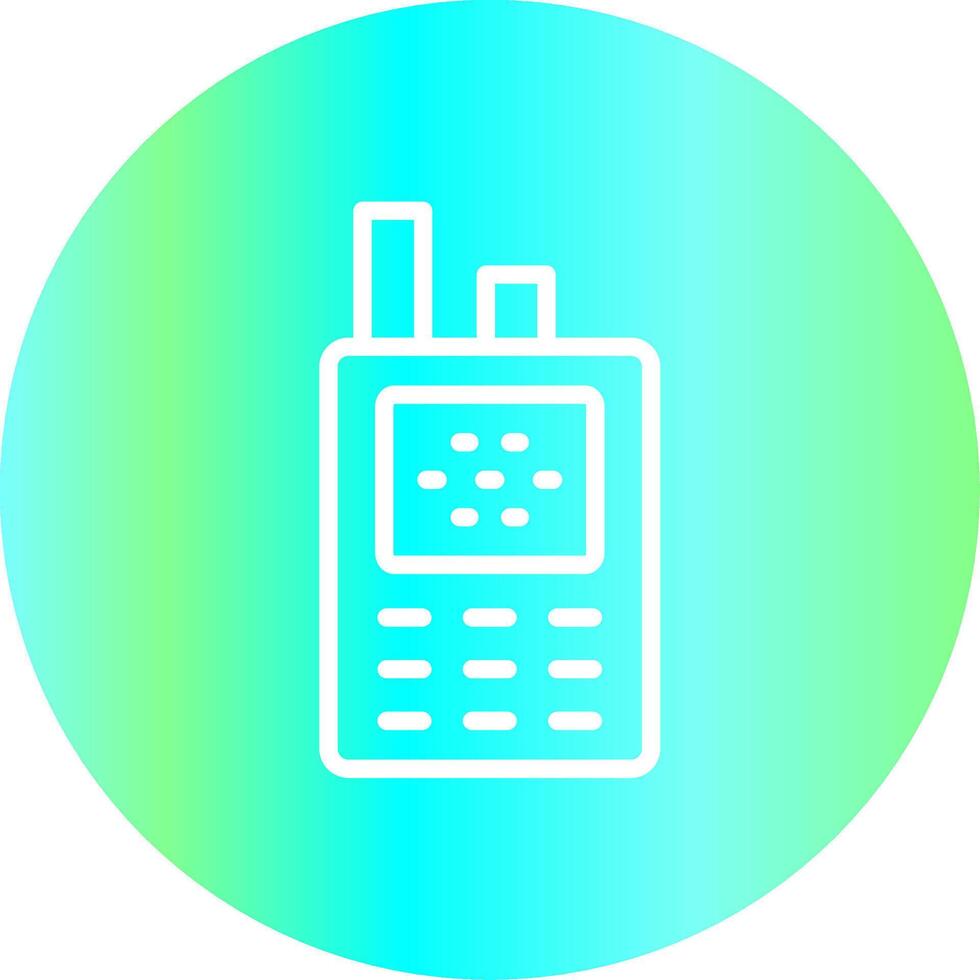 diseño de icono creativo de walkie talkie vector