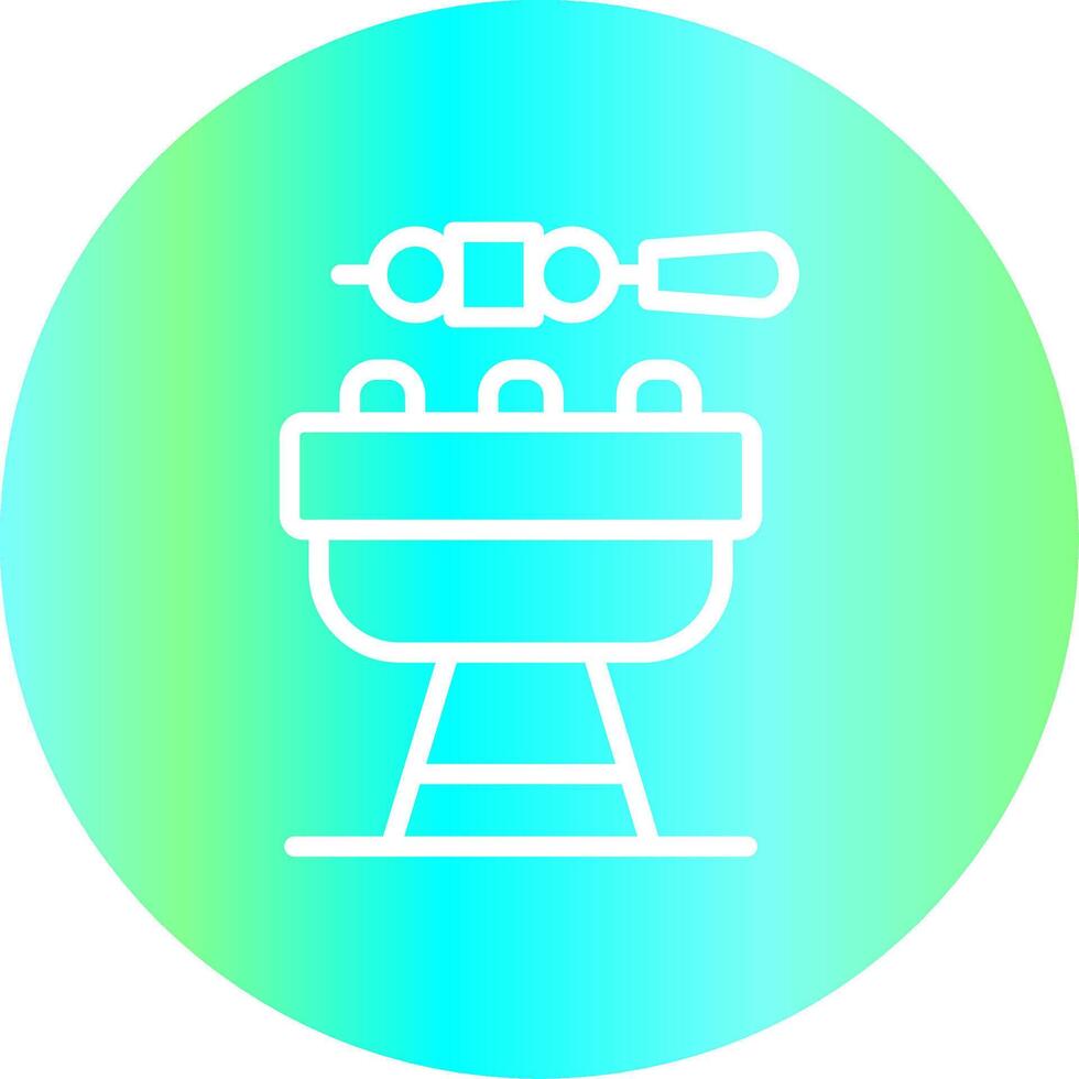 diseño de icono creativo de barbacoa vector