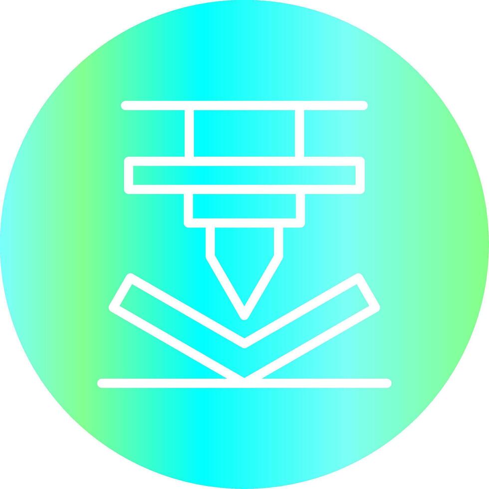 Bending Creative Icon Design vector