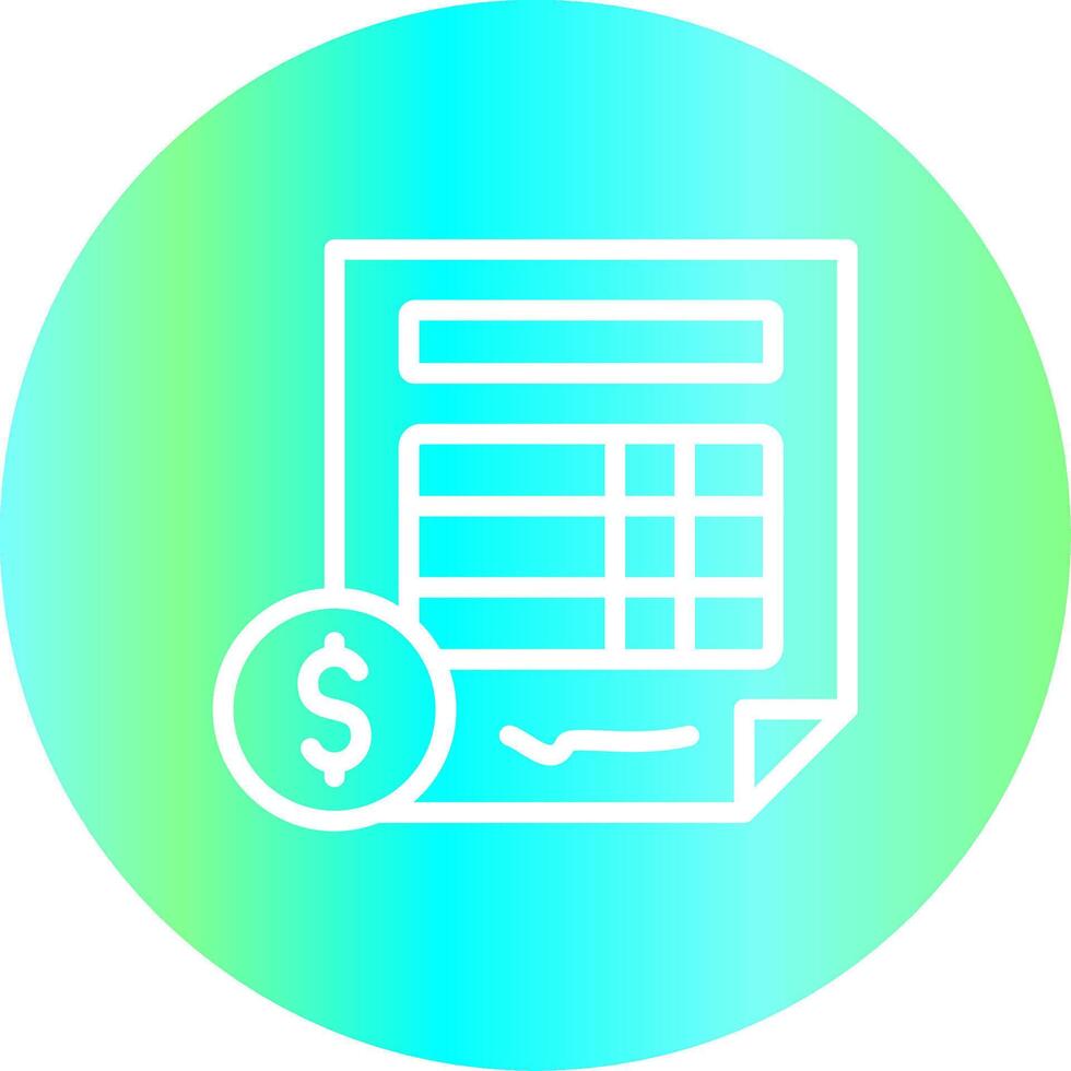 Invoice Creative Icon Design vector