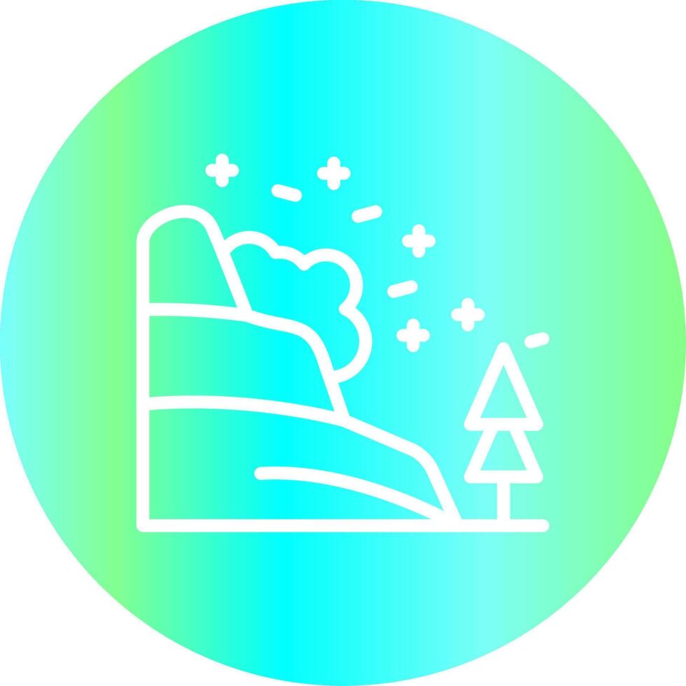 diseño de icono creativo de avalancha vector