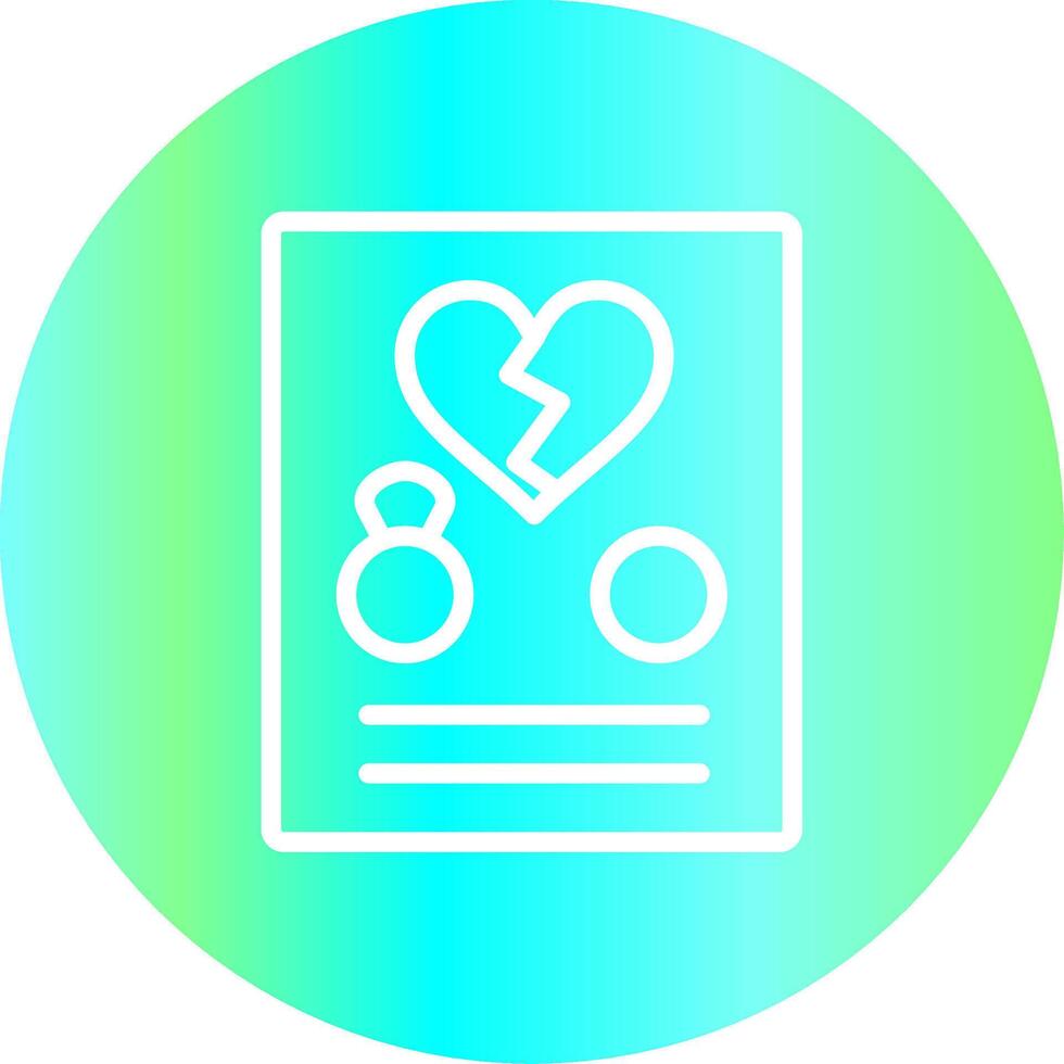 Divorce Creative Icon Design vector