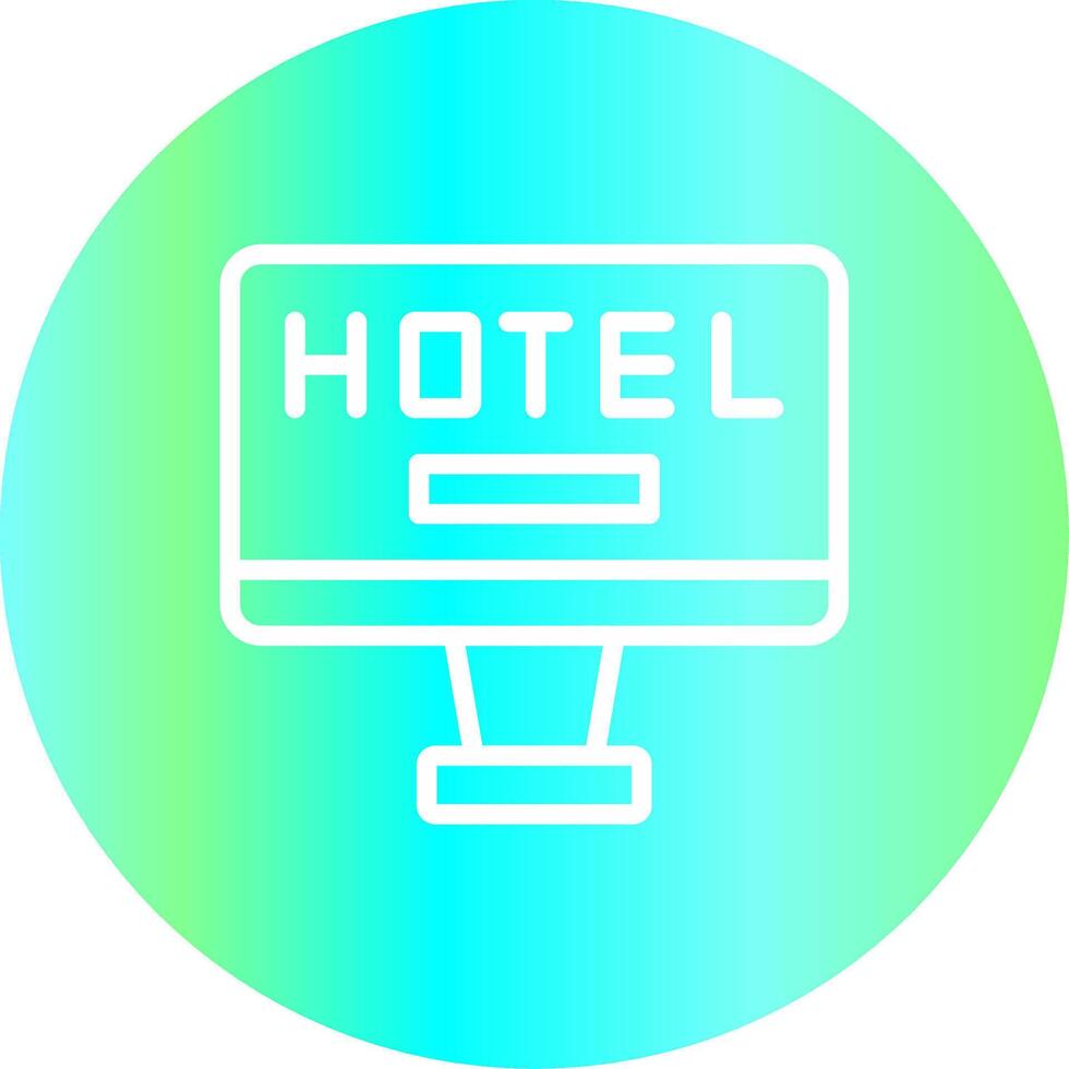 Online Booking Creative Icon Design vector