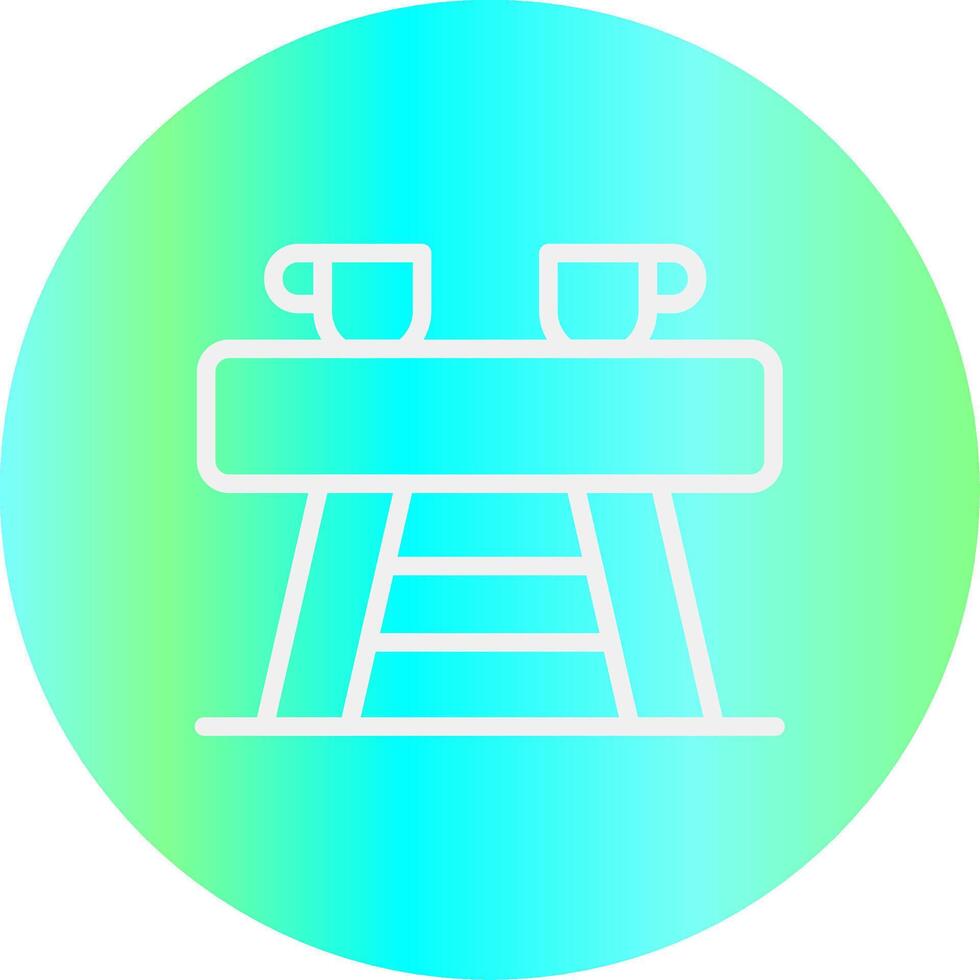 Coffee Table Creative Icon Design vector