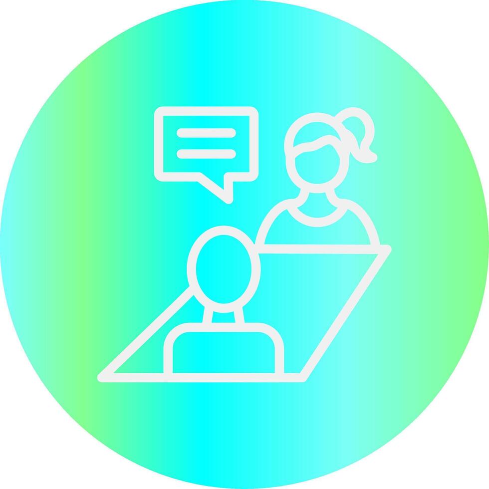 Job Interview Creative Icon Design vector