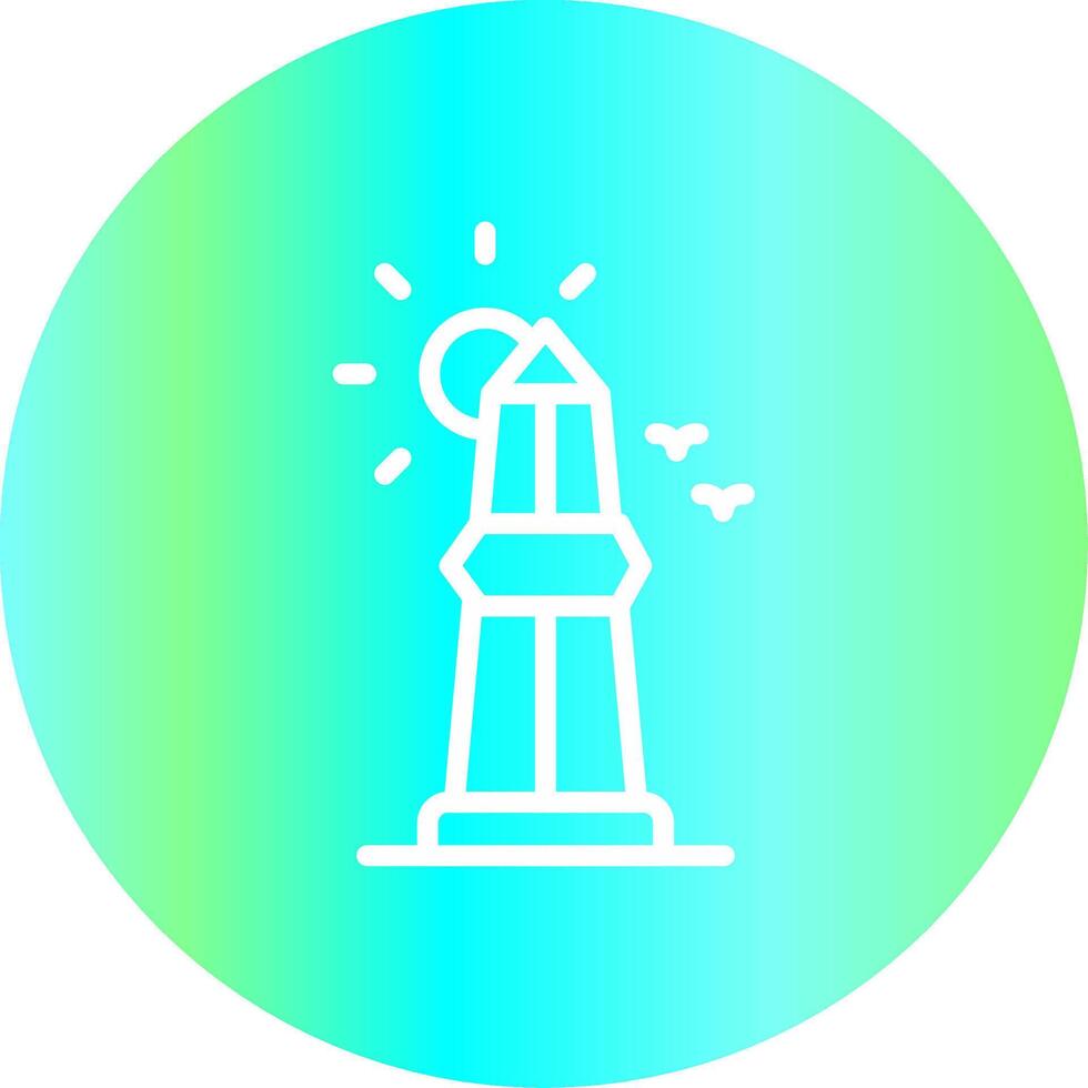 diseño de icono creativo de obelisco vector