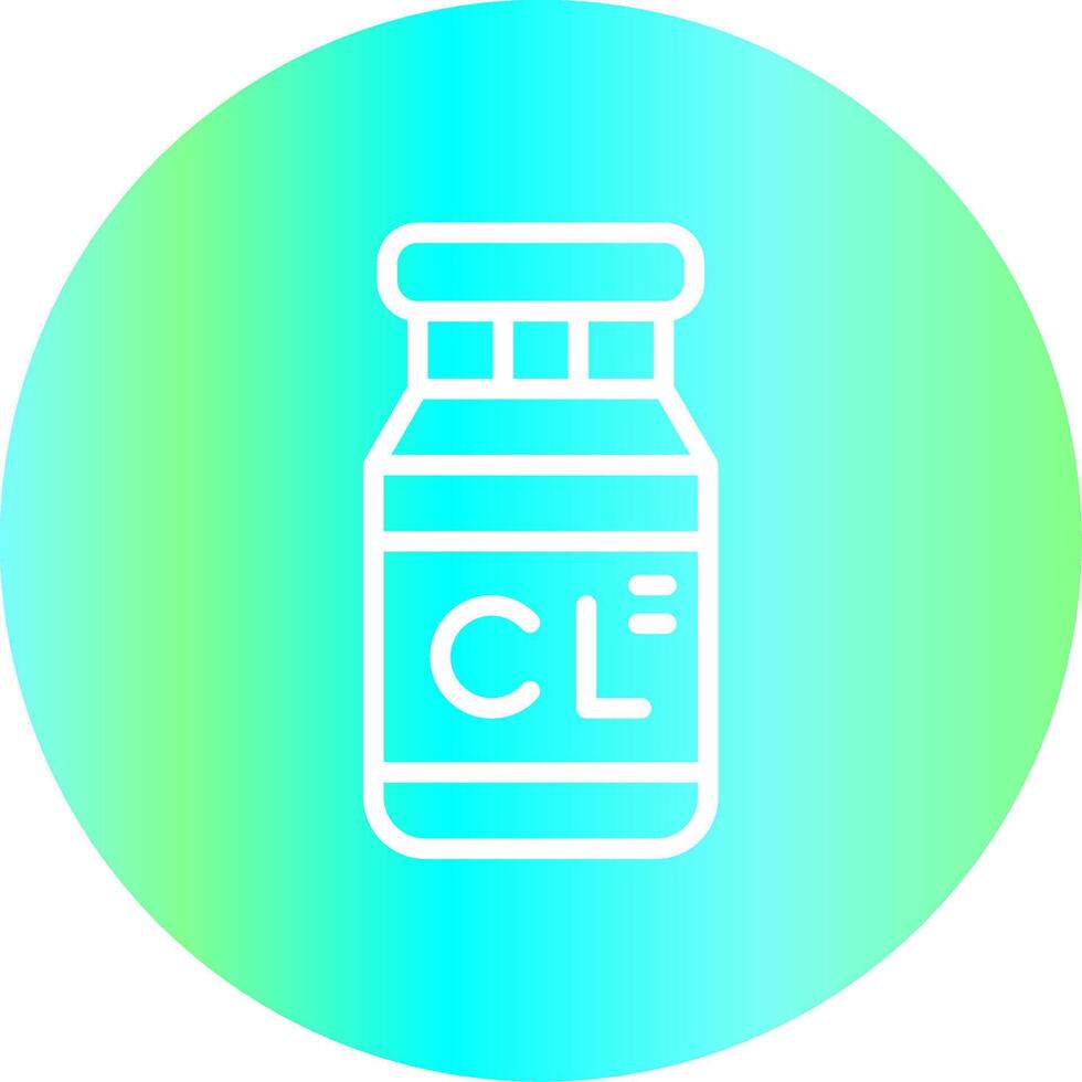 Chlorine Creative Icon Design vector