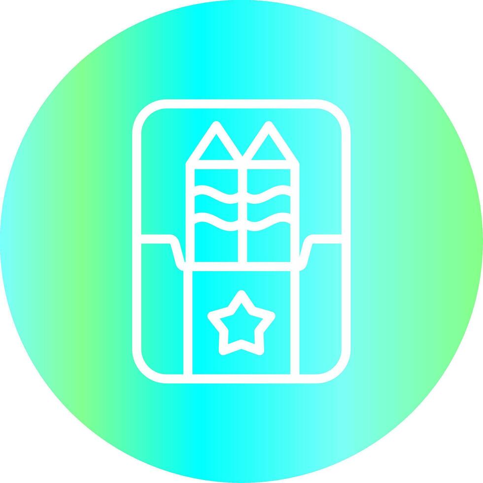 Line Gradient Circle Design vector
