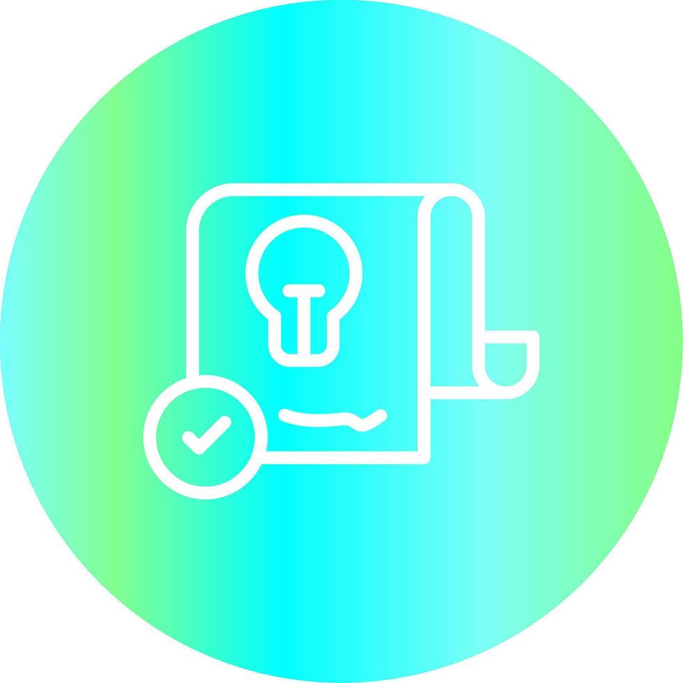 Patent Creative Icon Design vector