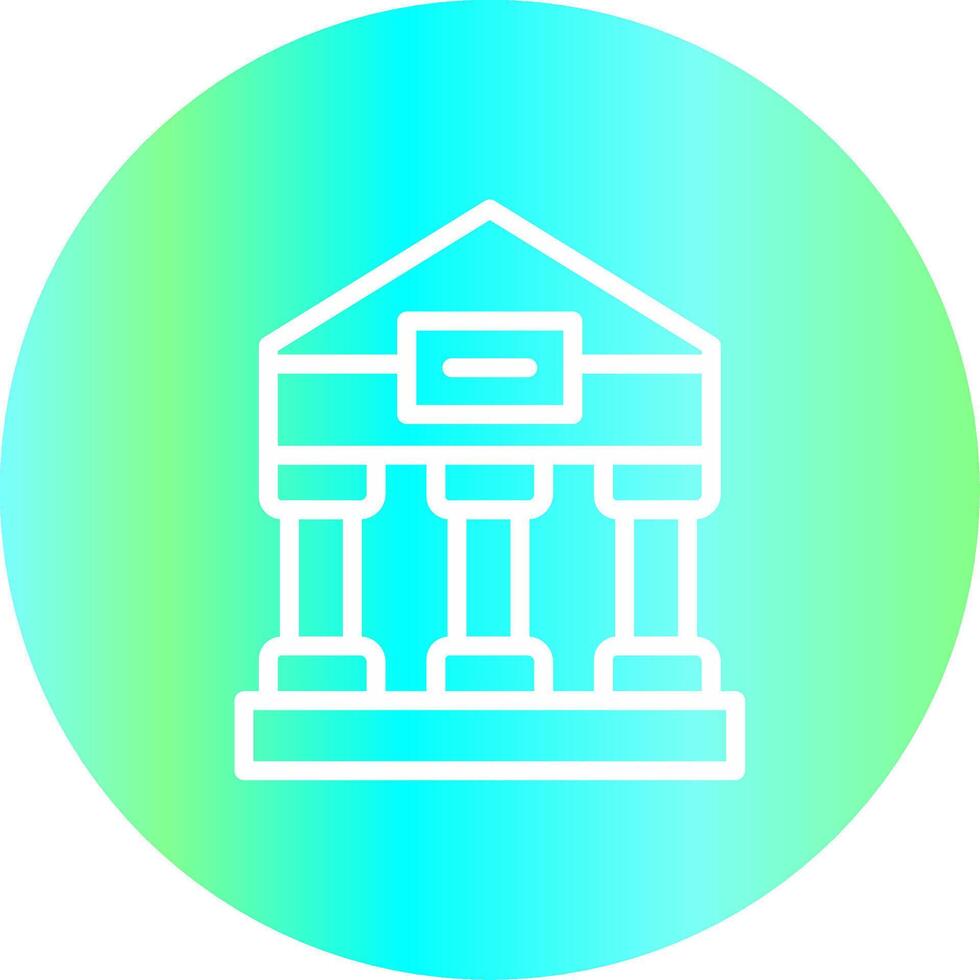 Greek Temple Creative Icon Design vector