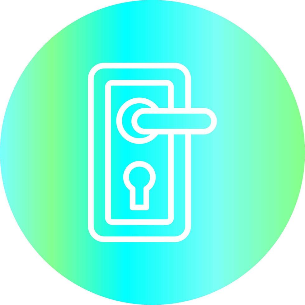 Door Lock Creative Icon Design vector