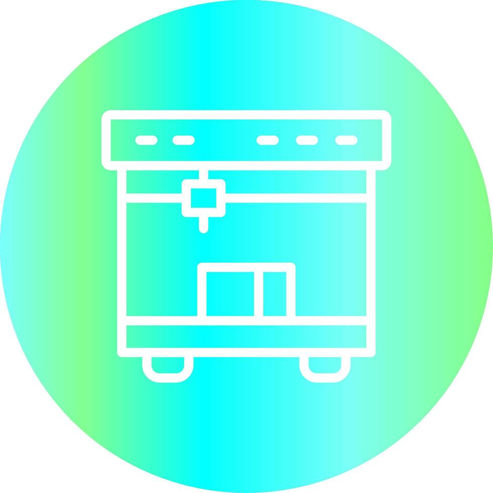 3D Printing Creative Icon Design vector