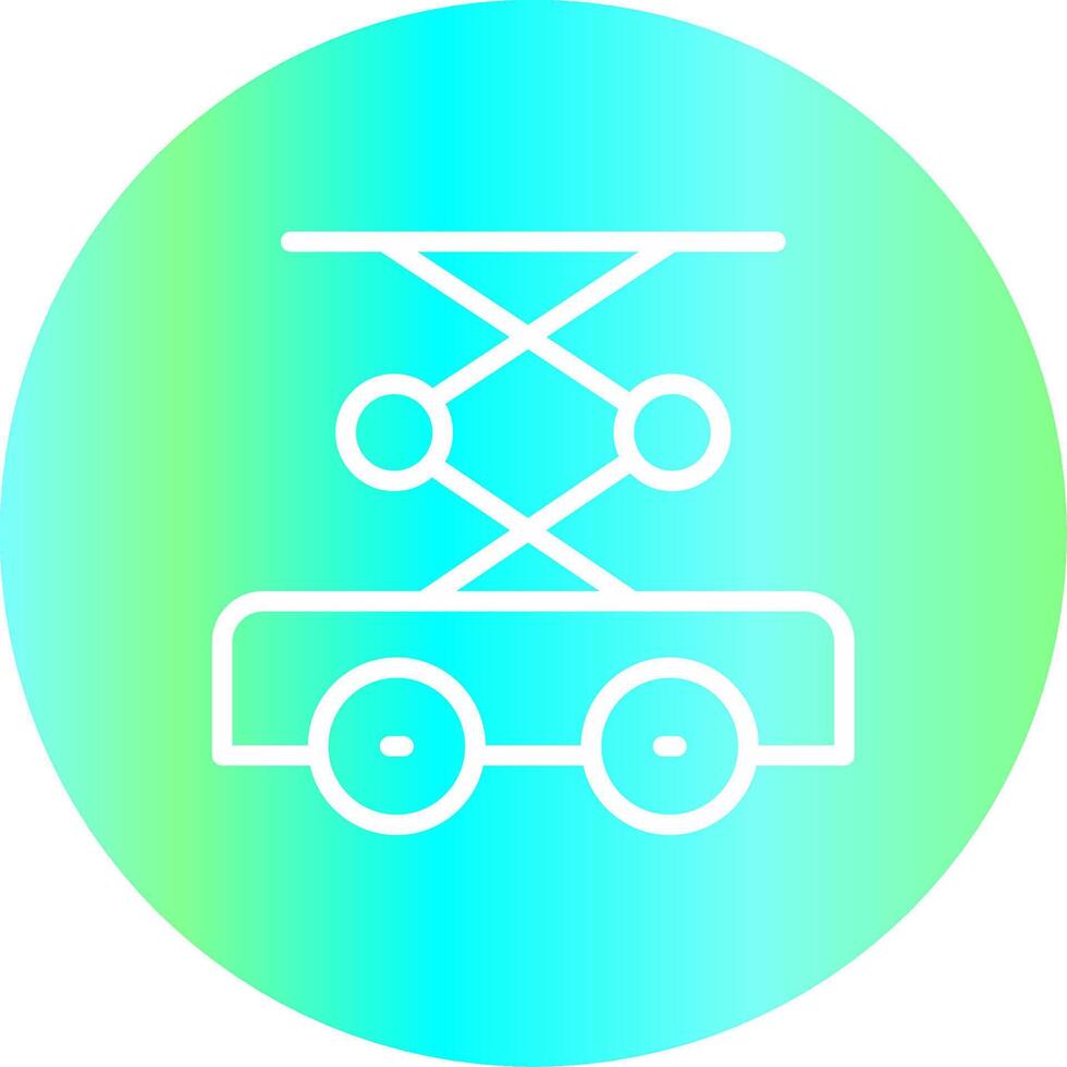 Scissor Lift Creative Icon Design vector