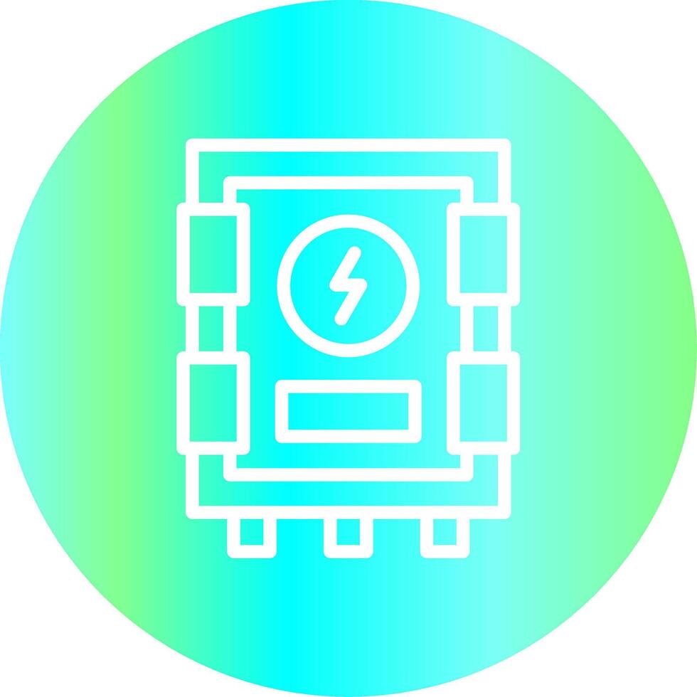 diseño de icono creativo de panel eléctrico vector