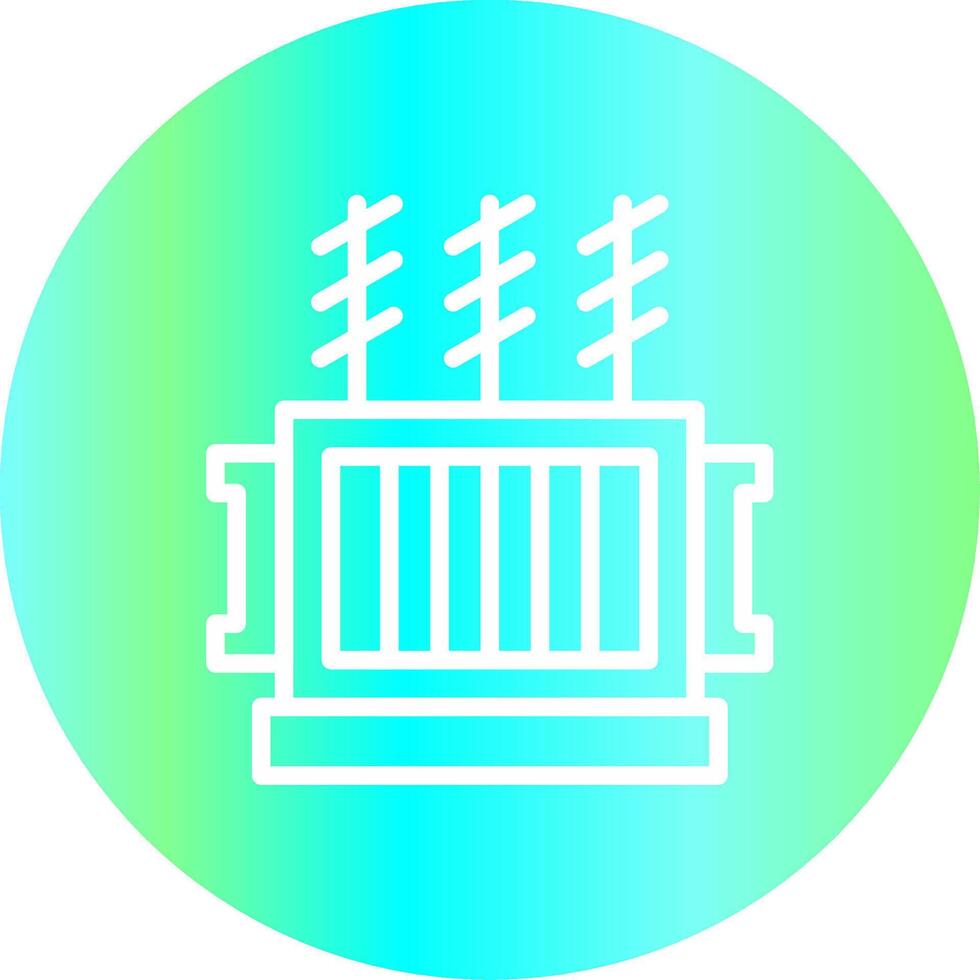 Power Transformer Creative Icon Design vector