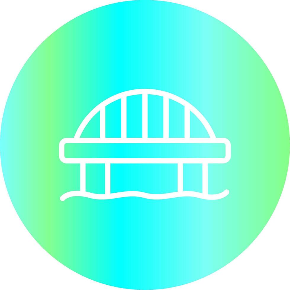 diseño de icono creativo de puente vector