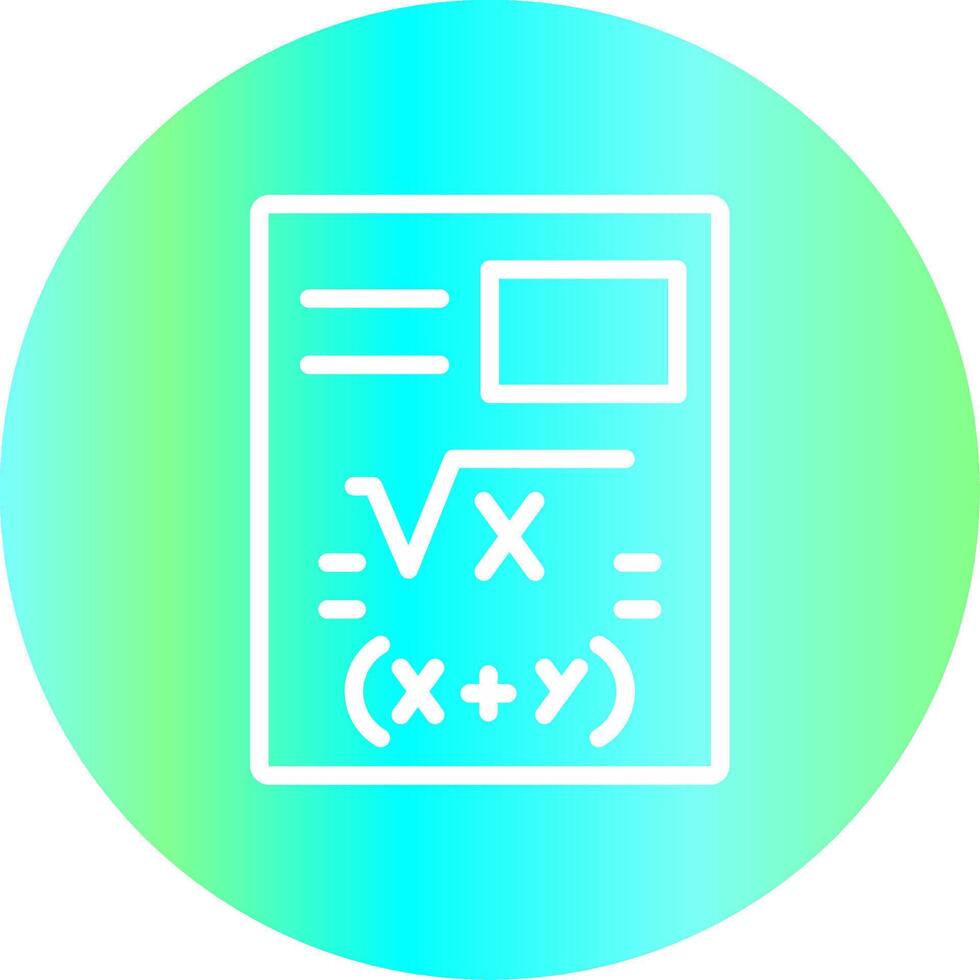 diseño de icono creativo de matemáticas vector