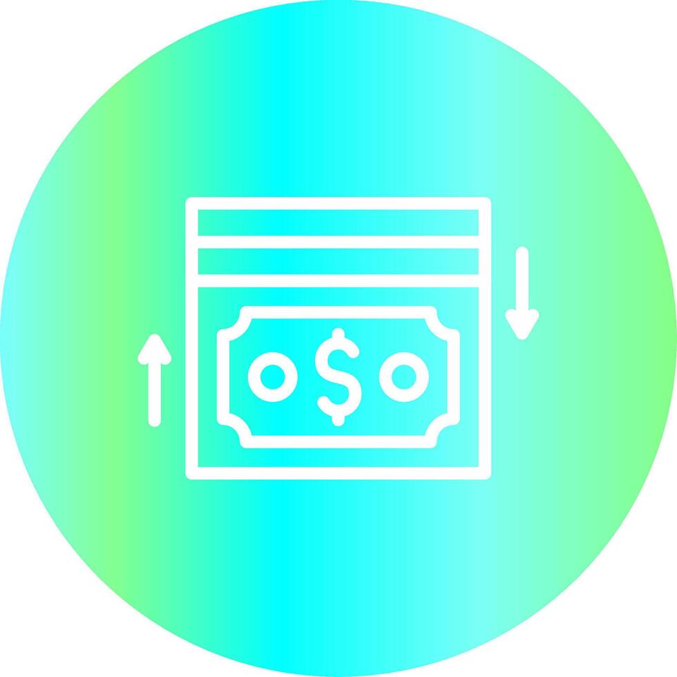 Cash Flow Creative Icon Design vector